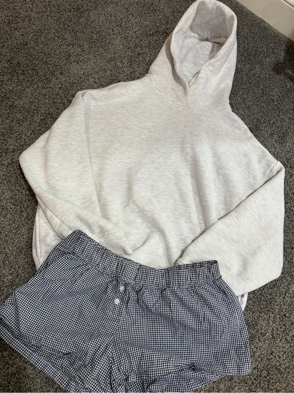 Basic Light Heather Grey Hoodie